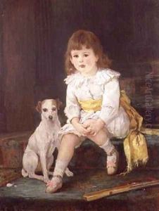 Master Baddeley of Derby with his Dog by Otto Leyde