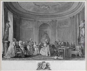 The Assembly at the Concert by Niclas II Lafrensen