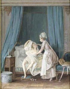 Lady Getting Out of Bed by Niclas II Lafrensen