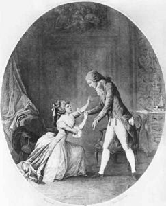Valmont seducing Madame de Tourvel by Niclas II Lafrensen