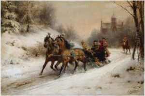 A Riding Tour In The Snow by Otto Eerelman