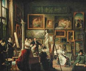 The Artists Studio by Amelie Legrand de Saint-Aubin