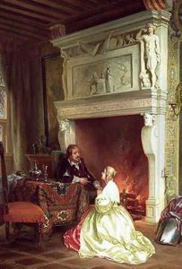 Figures in an Interior by Ary Johannes Lamme