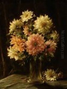 A Still Life Of Flowers by Otto Eerelman