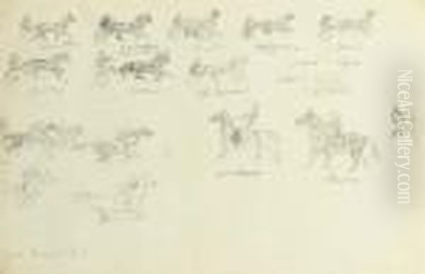 Studies Of Horses In Motion - view 1