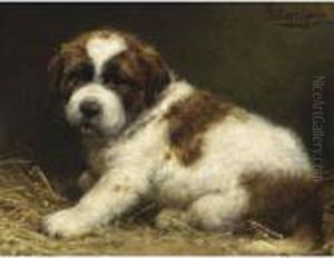 A Saint Bernard Puppy by Otto Eerelman