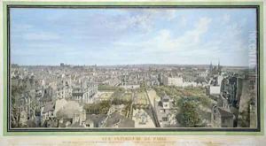 Panoramic View of Paris Towards the North Panoramic View of Paris Towards the North