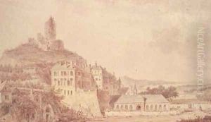 Chateau de La Roche-Guyon by Louis-Nicolas de Lespinasse