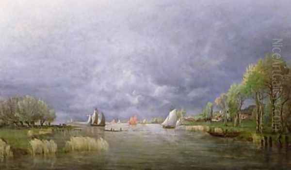 Banks of the Loire in Spring Storm Effect - view 1