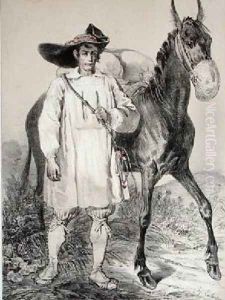 Salt worker from Batz by Francois-Hippolyte Lalaisse