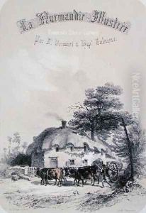 Frontispiece of the chapter on the Orne region of Normandy by Francois-Hippolyte Lalaisse