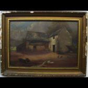 An Old English Farm Yard by Wycliffe Egginton