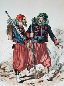 Zouaves by Francois-Hippolyte Lalaisse