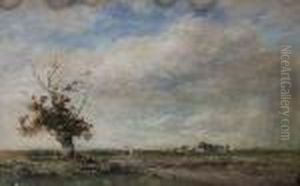 Figures On A Moorland Path by Wycliffe Egginton