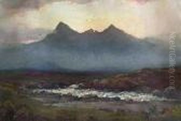 Dusk, Sligachan, Skye - view 1