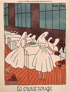 Red Cross Nurses attending to Wounded Soldiers during the 1st World War by Lucien Laforge