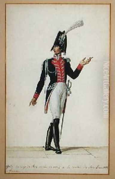 Officer of the Garde du Corps of King Louis XVIII 1755-1824 - view 1