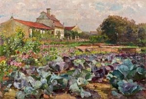 Bauerngarten (wohl In Der Wachau) by Marie Egner