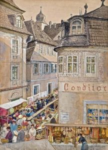 Wochenmarkt In Marktbreit Am Main by Marie Egner