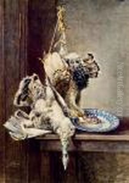 Jagdstillleben Mit Wildtruthahnen - view 1