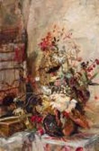 Quadro Di Fiori Autunnali Alla Finestra by Marie Egner