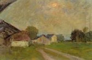 Bauerngehoft In Der Bretagne by Marie Egner