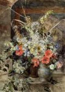 Straus Mit Wiesenblumen by Marie Egner
