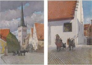 Views Of Tallinn by Andrei Afanas Evich Egorov