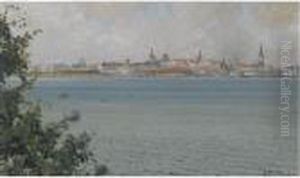 View Of Tallinn by Andrei Afanas Evich Egorov