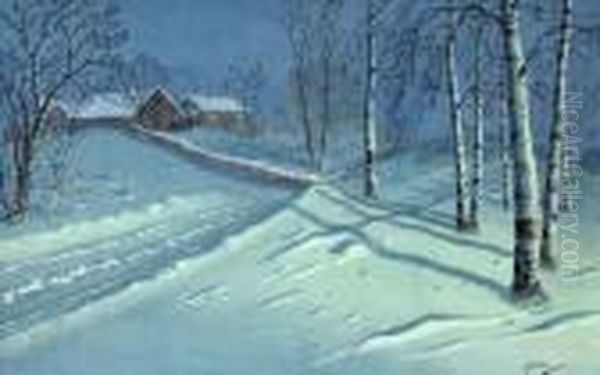 Paysage Sous La Neige. - view 1