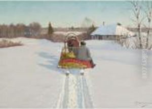 Through The Snow by Andrei Afanas Evich Egorov