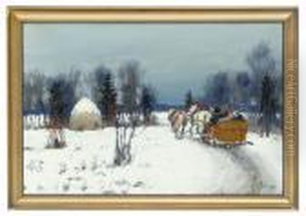 A Troika In The First Snow - view 1