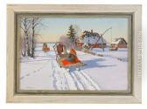 Winter Landscape by Andrei Afanas Evich Egorov