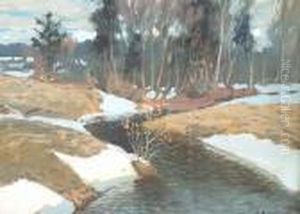 River Under Thaw In Latin