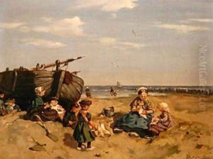 At the Seaside by Pierre Lacur