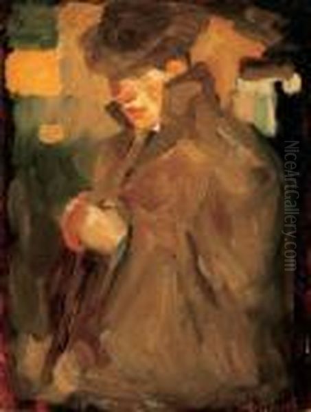 Self - Portrait In Hat - view 1