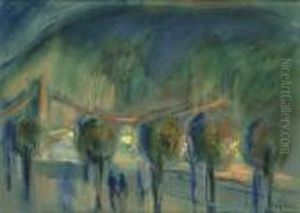 Elizabeth Bridge, Around 1925 by Jozsef Egry