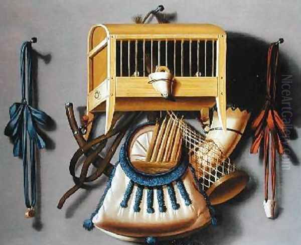 Birdcage and Hunting Paraphernalia - view 1