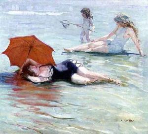 Bathers by Camille Nicolas Lambert