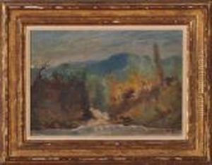 Landscape With Deer by Louis Michel Eilshemius