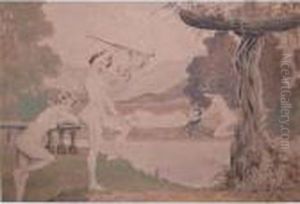 Nudes In A Landscape by Louis Michel Eilshemius