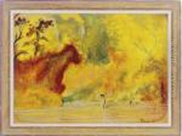 Two Frolicking Bathers - view 1