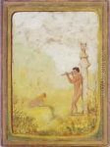 Pan Playing The Flute