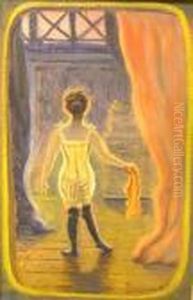 Back Of Woman Wearing A Chemise Back Of Woman Wearing A Chemise
