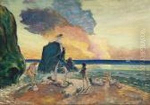Sirens, Del Mar, California by Louis Michel Eilshemius