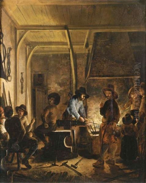 A blacksmith at work - view 1
