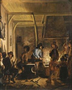 A blacksmith at work