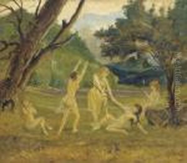 Female Warriors In A Landscape - view 1