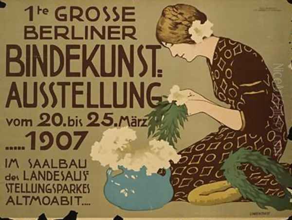 German advertisement for a floristry exhibition in Berlin - view 1