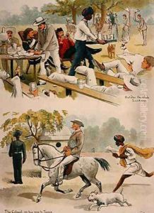 The Colonel on his way to Tennis by W. Lloyd